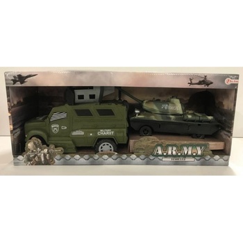 Toi-Toys Armádne vozidlá - Vojenské vozidlo s tankom - hracia súprava