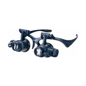 Levenhuk Бинокулярна лупа Discovery Crafts DGL 60, С взаимозаменяеми лещи и осветление, Увеличение: 2, 5/4/6/8/10/15/20/25x, Полимерно стъкло, levenhuk-78375