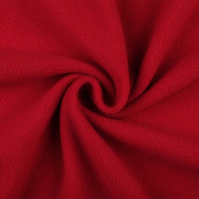 Pro Háčkování Látka polar fleece červená