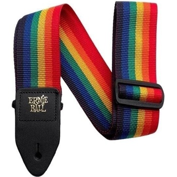 Ernie Ball - gitarový pás Polypro Rainbow