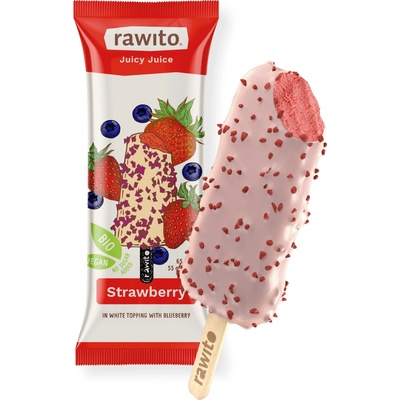 Rawito Bio Raw zmrzlina jahodová 65 g – Zboží Mobilmania