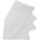Eva 7462 Penový koberec 61,8 x 61,8 cm 4 ks biela