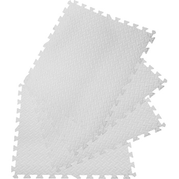 Eva 7462 Penový koberec 61,8 x 61,8 cm 4 ks biela