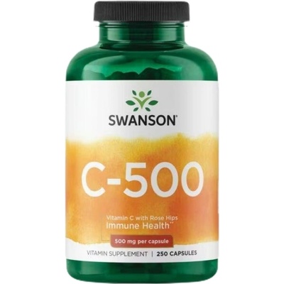 Swanson Vitamin C with Rose Hips 500 mg [250 капсули]
