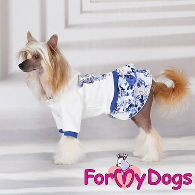 FOR MY DOGS šaty BLUE BUTTERFLY