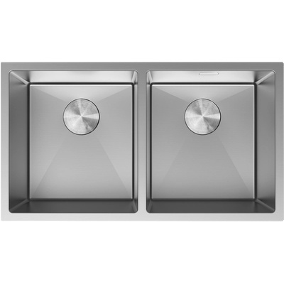Mexen Binox неръждаема мивка с две отделения 800 x 450 мм, инокс - 6421802000-01 (6421802000-01)