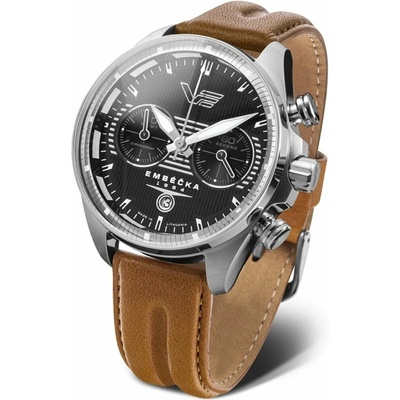 Vostok Europe 6S21/325A497 hnedý kožený remienok