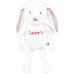 Balibazoo Мека играчка за гушкане Bunny бял 81970 (111052)