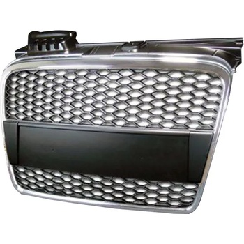 Image 1 of Решетка с поставка за емблема за Audi A3 (2005-2008) - RS-Look с Хромрамка (GRAU25)