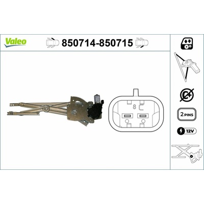 Mechanizmus zdvíhania okna VALEO 850714