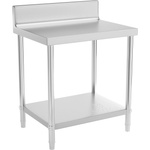 Royal Catering Работна маса от неръждаема стомана - 80 x 60 см - повдигната - товароносимост 250 кг RCAT-80/60-N (RCAT-80/60-N)