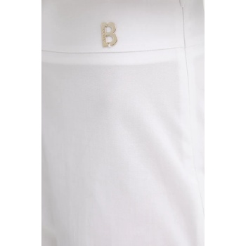 Blugirl Blumarine Панталон Blugirl Blumarine в бяло с широка каройка, с висока талия RA5042. T2993 (RA5042.T2993)