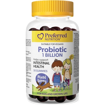 Natural Factors Probiotic 1 Billion CFU За деца и подрастващи, 50 желирани таблетки, Natural Factors (0671 PN)
