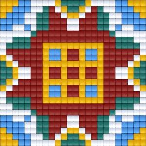 Bright Toys Мозайка с пиксели - Българска народна шевица, 24x24 пиксела - Мотив 39 (BE24039)