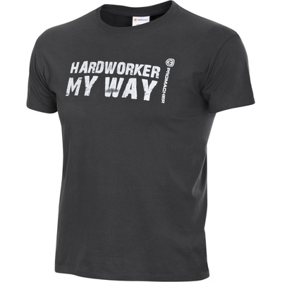 Hardworker tričko sivé