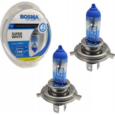 BOSMA SUPER Biela H4 P43t 12V 60/55W 3462