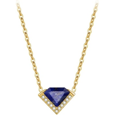 JAY Ocelový náhrdelník - lapis lazuli JAY-0189-ZS61212 Modrá