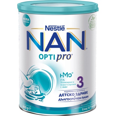Nestle Млечна напитка на прах Nestle Nan - Optipro 3, 800 g (12556585)