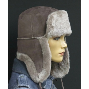 Špongr Kožušinová ušianka z jahňatiny SE9 hnedá