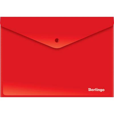 BERLINGO obálka A4 PP druk opal red