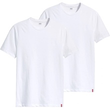 Levi´s pánske tričko Slim 2 Pack Crewneck biele