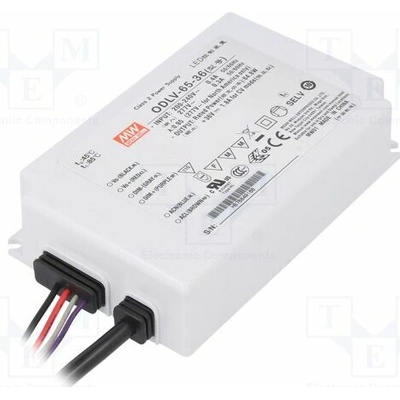 MEAN WELL ODLV-65-36 Napájecí zdroj: spínaný; LED; 65W; 36VDC; 1,8A; 180÷295VAC; IP67