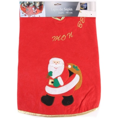 Fééric Lights and Christmas Červený kobereček pod stromeček s Mikulášem