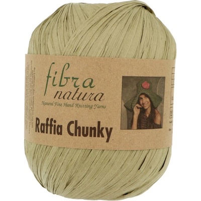 Fibra Natura Raffia Chunky 15 olivová