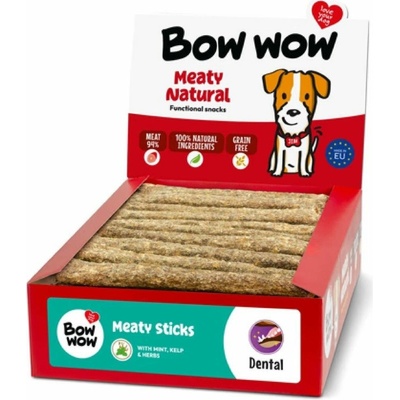 Mira Mar Bow Wow Natural snack Masové tyčinky Hovězí a kolagen dog 1500 g