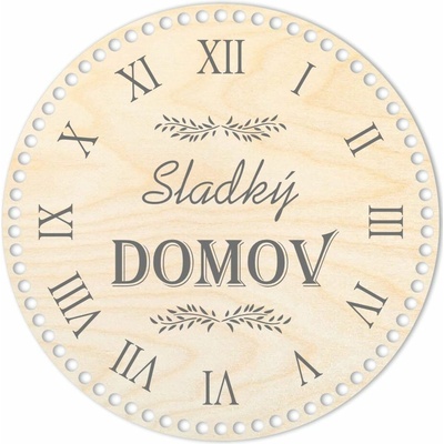 Woody Crafts Dno/víko - kruh 30 cm, Sladký domov
