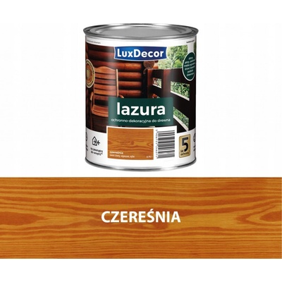 LUXDECOR LAZURA NA DŘEVO 4,5L TŘEŠEŇ