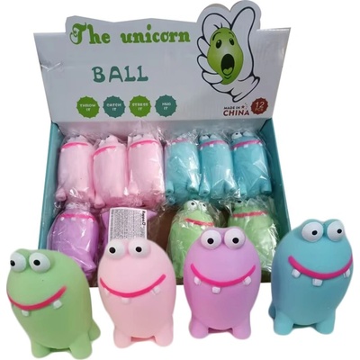 Míček antistresový mačkací antistresový balonek příšerka 4 barvy Světlo