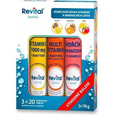 Revital sada šumivých vitamínů 3 x 20 tablet