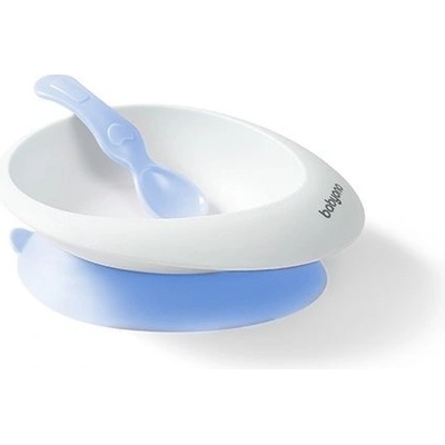 Babyono 6m+ 1077-04-BO Miska s prísavkou a lyžičkou modrá 230 ml