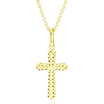 Gemmax Zlatý řetízek s křížkem GUSYN-01018-36261