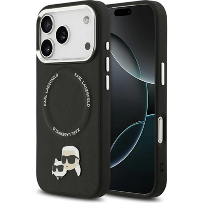 KARL LAGERFELD Калъф Karl Lagerfeld Karl & Choupette Pins MagSafe за iPhone 17 Pro - черен (3666339494995)