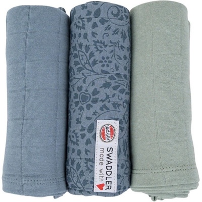Lodger Swaddler Empire Stripe 70 x 70 cm Ocean 3 ks