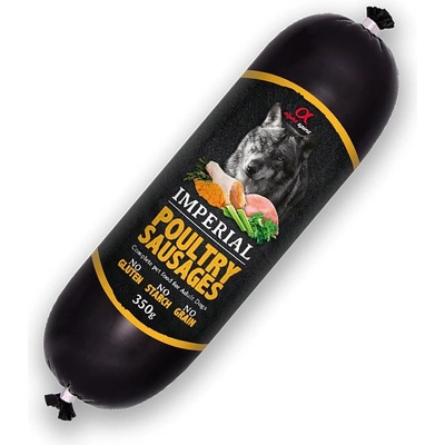 Alpha Spirit Dog Imperial Sausages Poultry 350 g