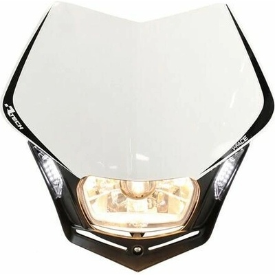 Maska na moto Rtech V-Face Led černo/bílá - uni