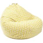 PUFRELAX Пуф круша 520л. , Nirvana Gigant, Zippity Yellow, Перящ се калъф, Пълнеж от Полистиролни перли, Гама Premium (PUF-G-NGG-PT-ZIY) - topmarket