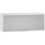 Bogdan Furniture Europe Горен шкаф витрина с клапваща врата ВМ 80/36 r1-Е20, стъкло сатен/алуминеива рамка - memo