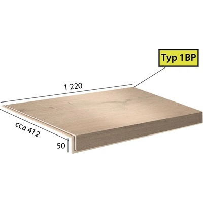 Karndean International Ecoline Step - 1 BP schod bez nosu 9520 Dub krémový