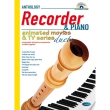 Animated Movies and TV Duets for Recorder & Piano zobcová flauta a klavír