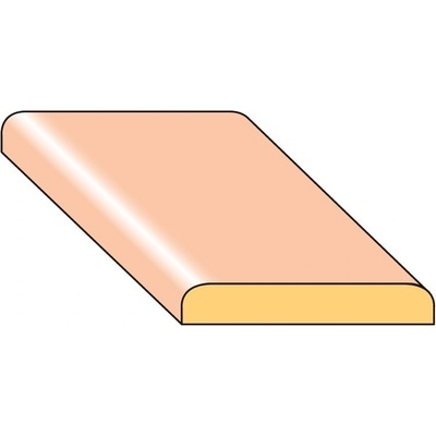Lišta krycí K4 smrk nastavený 25×4×2000 mm, 25 ks/bal.