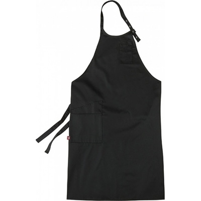 CG Workwear Someliérská nemačkavá zástěra Vittoria s malou náprsní kapsou Černá 105x75cm CGW1135