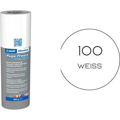 Mapei FUGA FRESCA Farebný náter s obsahom polymérov na obnovu cementových škár Biela, 160 g