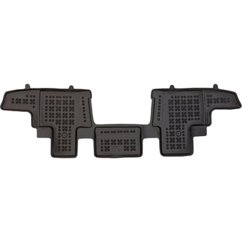 Rezaw-Plast Гумени стелки за Renault Trafic (2021+) middle for 3 passenger, with air vents in the floor, doors opening to both sides, fixed seats (not sliding) - тип леген (201945)