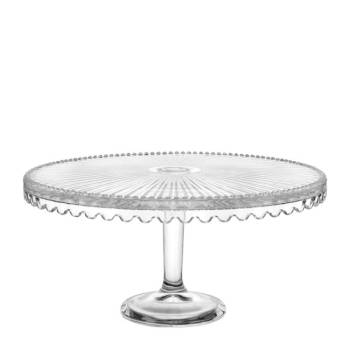 Image 1 of Horecano - Стъклена поставка / плато за торта на столче ф32xh15, 5см (SN. DMY. 602) (0112399)