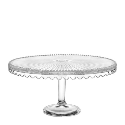 Horecano - Стъклена поставка / плато за торта на столче ф32xh15, 5см (SN. DMY. 602) (0112399)