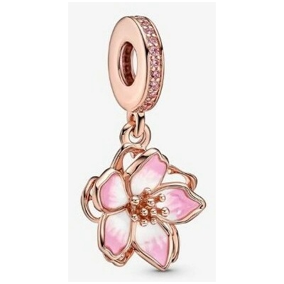 Prosperk korálek na náramek květ rose gold S5148